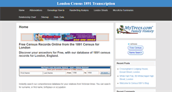 Desktop Screenshot of census1891.com