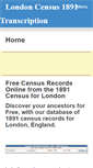 Mobile Screenshot of census1891.com